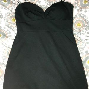 Dark olive green dress